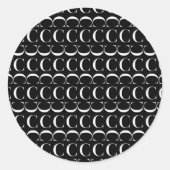 Anfangsbuchstaben C Runder Aufkleber (Vorderseite)