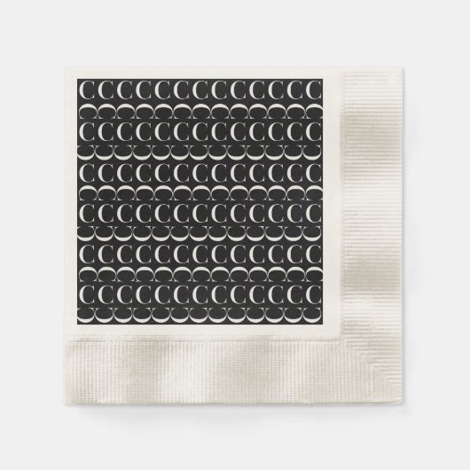 Anfangsbuchstaben C Serviette (Vorderseite)
