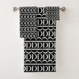Anfangsbuchstaben D Badhandtuch Set