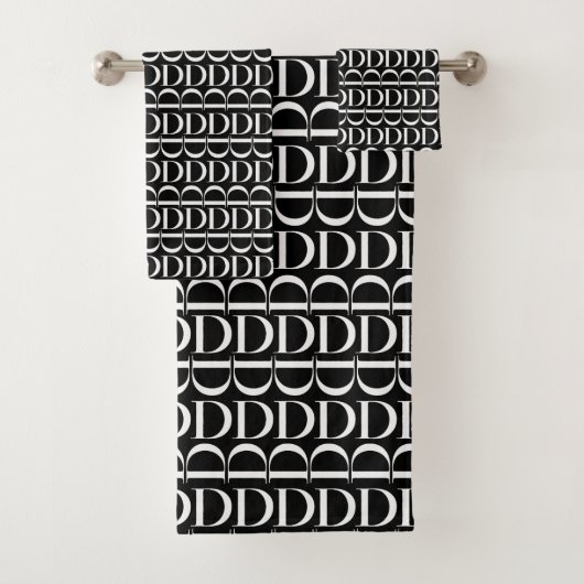 Anfangsbuchstaben D Badhandtuch Set (Insitu)