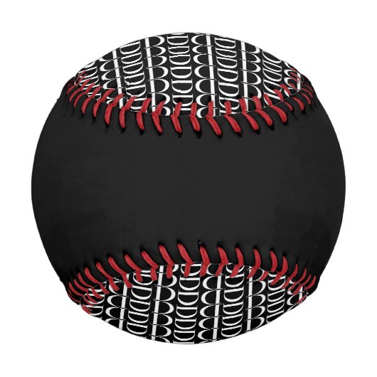 Anfangsbuchstaben D Baseball (Rückseite)