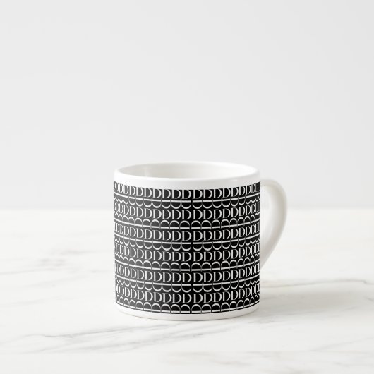 Anfangsbuchstaben D Espressotasse (Vorderseite Rechts)
