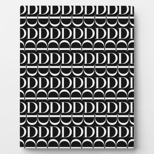 Anfangsbuchstaben D Fotoplatte (Vorderseite)