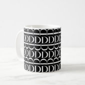 Anfangsbuchstaben D Kaffeetasse (Vorderseite Links)