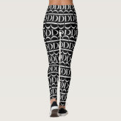 Anfangsbuchstaben D Leggings (Rückseite)