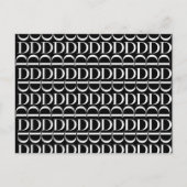 Anfangsbuchstaben D Postkarte (Vorderseite)