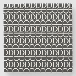 Anfangsbuchstaben D Steinuntersetzer