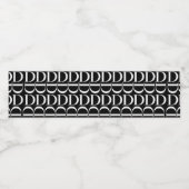 Anfangsbuchstaben D Wasserflaschenetikett (Einzelnes Label)