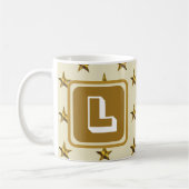 Anfangsbuchstaben der Monogram der Gold-Star-Famil Kaffeetasse (Links)