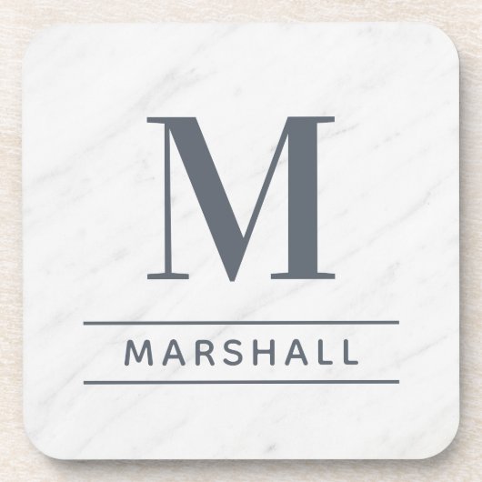 Anfangsbuchstaben der Personalisierten Slate-Famil Getränkeuntersetzer (Vorderseite)