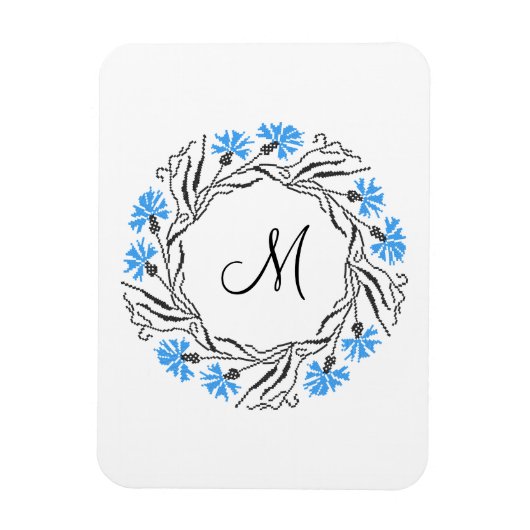 Anfangsbuchstaben des Kreissymbols Magnet (Vertikal)