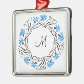 Anfangsbuchstaben des Kreissymbols Silbernes Ornament (Links)