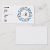 Anfangsbuchstaben des Kreissymbols Visitenkarte (Vorne/Hinten)