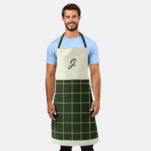 Anfangsbuchstaben des Monogrammmusters für das Oli Schürze (Getragen)