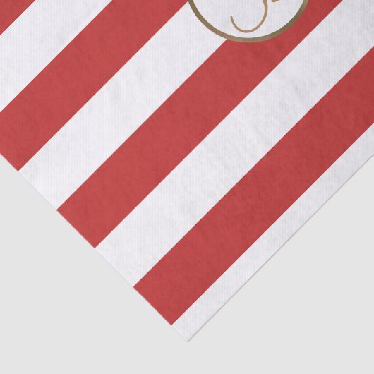 Anfangsbuchstaben des roten weißen Streifen Seidenpapier (Ausschnitt)