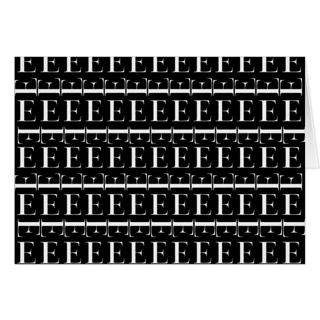 Anfangsbuchstaben E (Vorderseite (Horizontal))