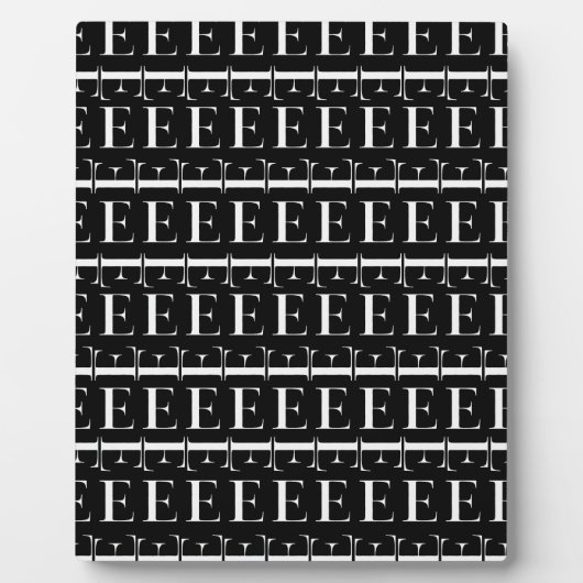 Anfangsbuchstaben E Fotoplatte (Vorderseite)