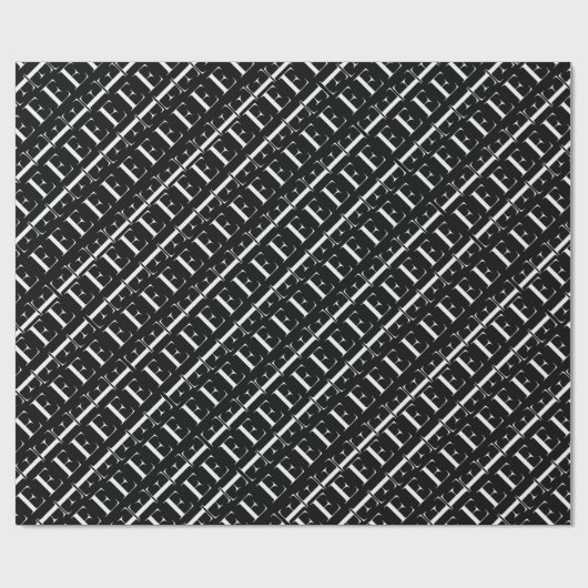 Anfangsbuchstaben E Geschenkpapier (Flach)