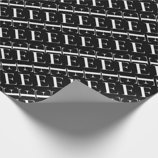 Anfangsbuchstaben E Geschenkpapier (Ecke)
