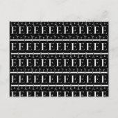 Anfangsbuchstaben E Postkarte (Vorderseite)