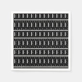 Anfangsbuchstaben E Serviette (Vorderseite)