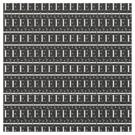 Anfangsbuchstaben E Stoff (Nahaufnahme)