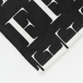 Anfangsbuchstaben F Fleecedecke (Ecke)