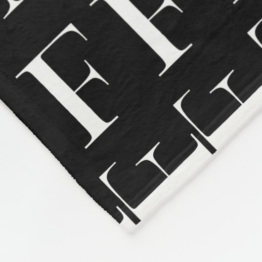 Anfangsbuchstaben F Fleecedecke (Ecke)