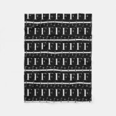 Anfangsbuchstaben F Fleecedecke (Vorderseite)