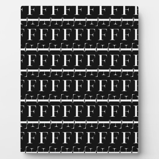 Anfangsbuchstaben F Fotoplatte (Vorderseite)