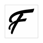 Anfangsbuchstaben F Gummistempel (Prägung)