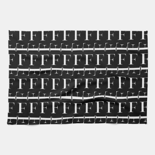 Anfangsbuchstaben F Küchentuch (Horizontal)