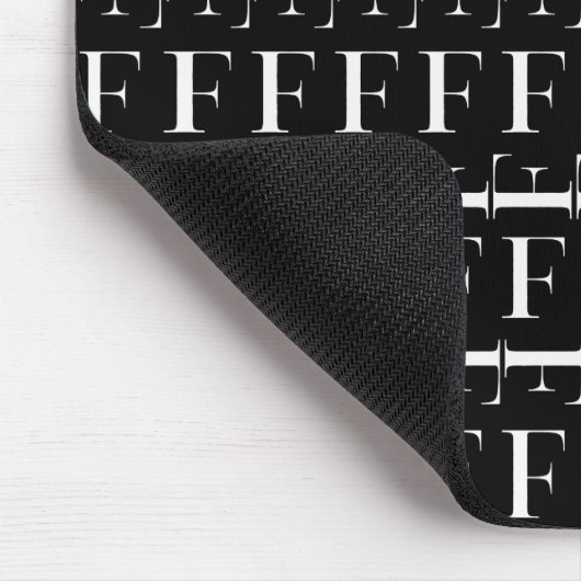 Anfangsbuchstaben F Mousepad (Ecke)