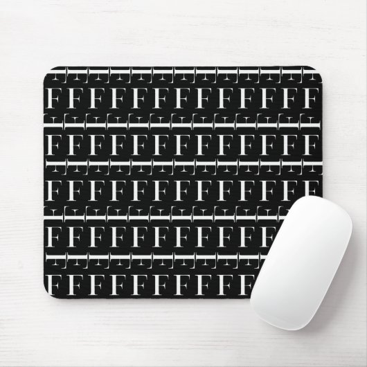 Anfangsbuchstaben F Mousepad (Mit Mouse)