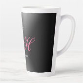 Anfangsbuchstaben für Schwarz-Grau-Monogramm Milchtasse (Rechts)