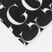 Anfangsbuchstaben G Fleecedecke (Ecke)