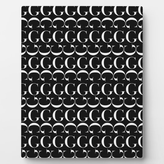 Anfangsbuchstaben G Fotoplatte (Vorderseite)