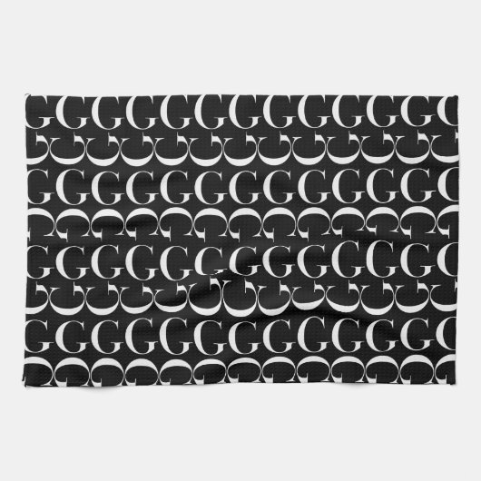 Anfangsbuchstaben G Geschirrtuch (Horizontal)