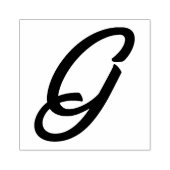 Anfangsbuchstaben G Gummistempel (Prägung)