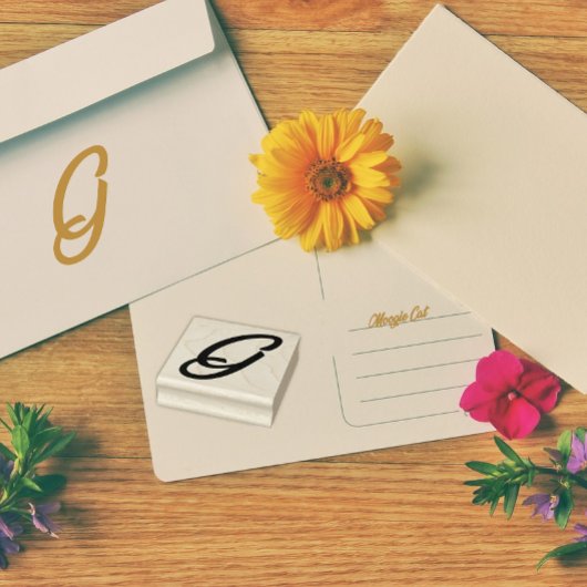 Anfangsbuchstaben G Gummistempel