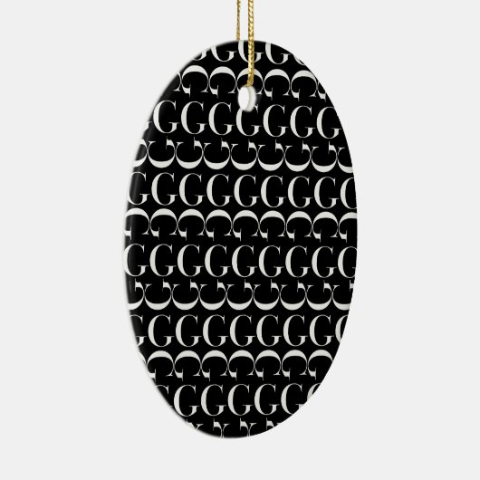 Anfangsbuchstaben G Keramikornament (Rechts)