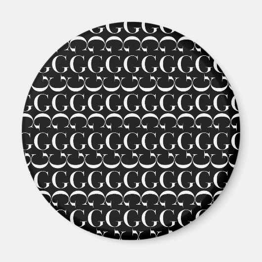 Anfangsbuchstaben G Magnet (Vorne)