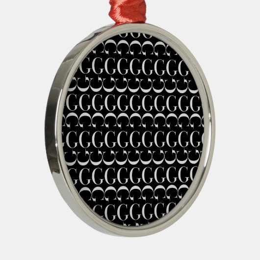 Anfangsbuchstaben G Ornament Aus Metall (Rechts)