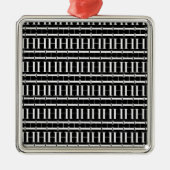 Anfangsbuchstaben H Silbernes Ornament (Vorne)