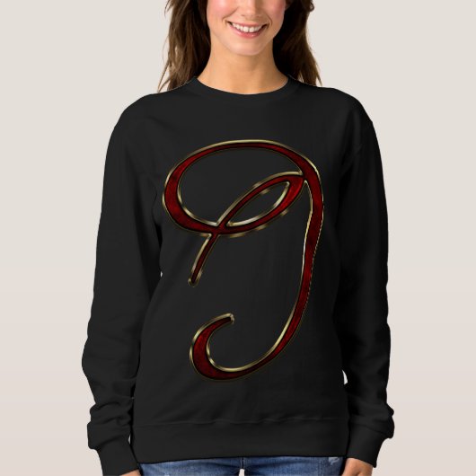Anfangsbuchstaben I rot Sweatshirt (Vorderseite)