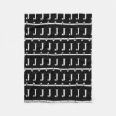 Anfangsbuchstaben J Fleecedecke (Vorderseite)