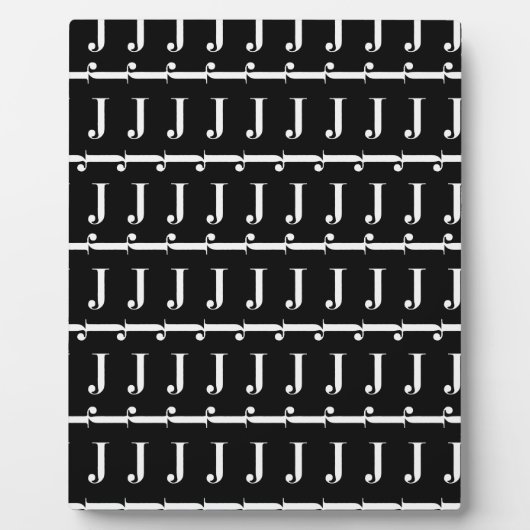 Anfangsbuchstaben J Fotoplatte (Vorderseite)