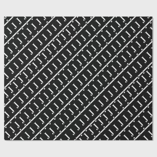 Anfangsbuchstaben J Geschenkpapier (Flach)