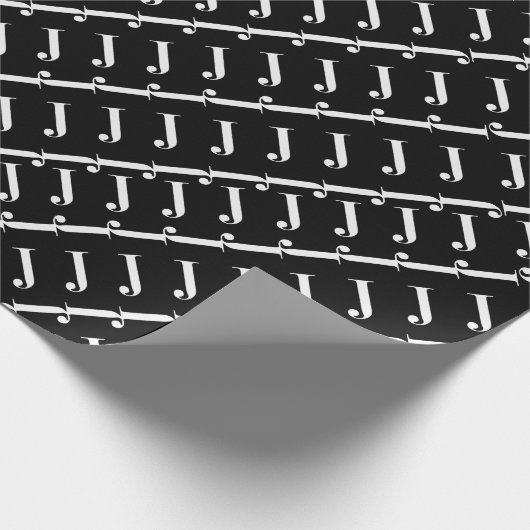 Anfangsbuchstaben J Geschenkpapier (Ecke)