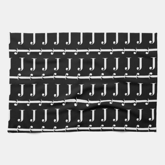 Anfangsbuchstaben J Geschirrtuch (Horizontal)